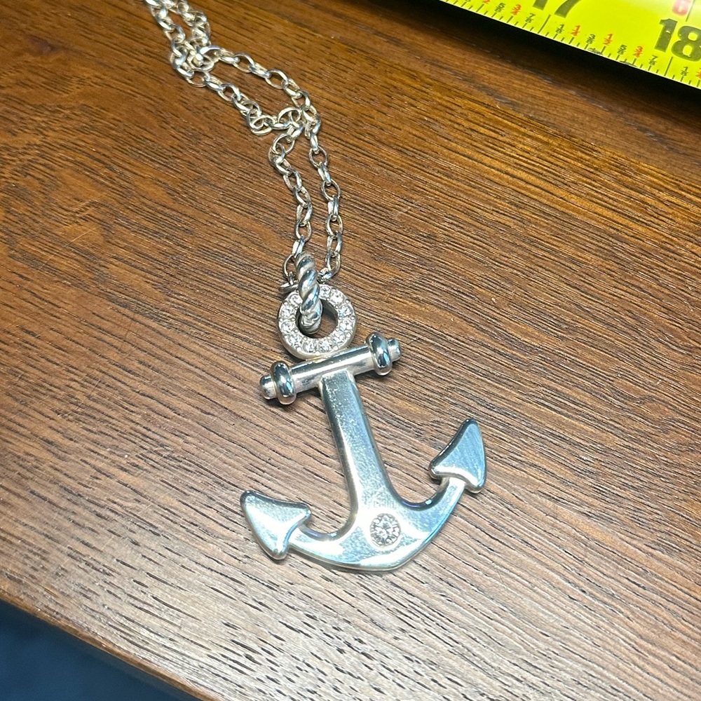 Brighton sterling silver anchor neckless